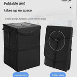 Small foldable car rubbish bin black — view 6