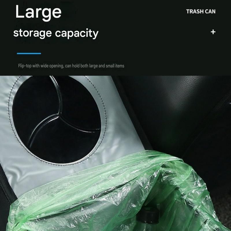 Small foldable car rubbish bin black — view 7