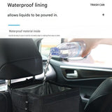 Small foldable car rubbish bin black — view 8