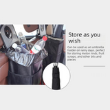 Small foldable car rubbish bin black — view 12