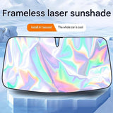 Reflective foldable car windscreen sun shade — view 2