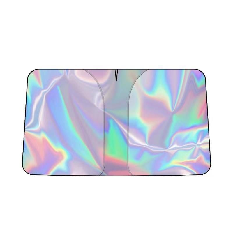Reflective foldable car windscreen sun shade — view 3