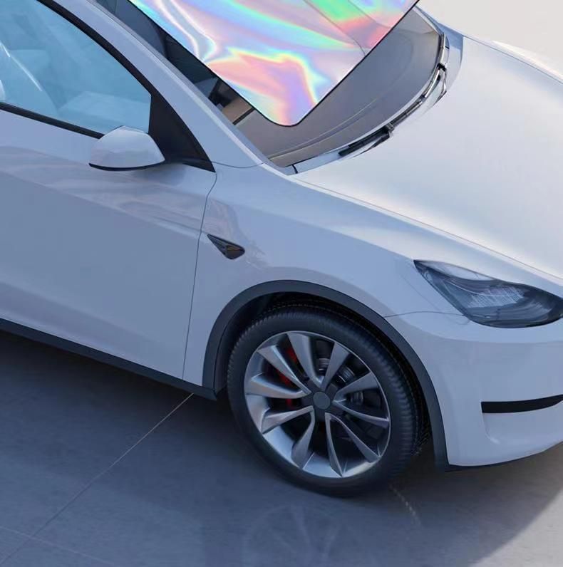 Reflective foldable car windscreen sun shade — view 4