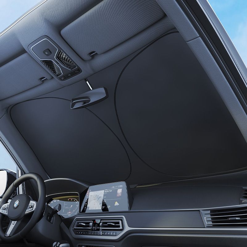 Reflective foldable car windscreen sun shade — view 5