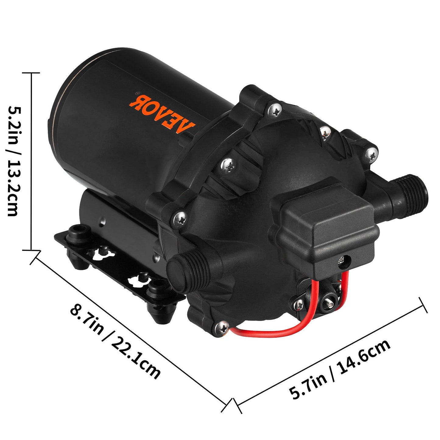 RV Water Pump 5.3 GPM — view 9