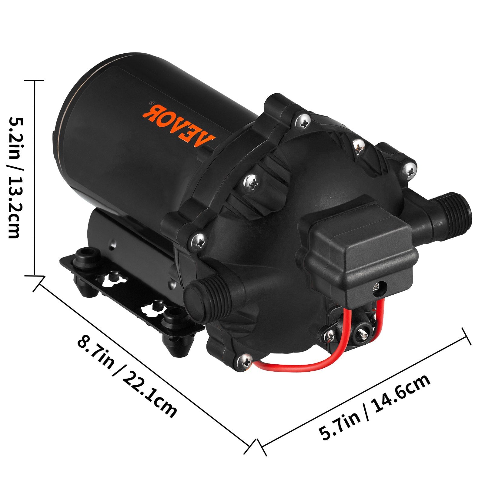 RV Water Pump 5.3 GPM — view 9