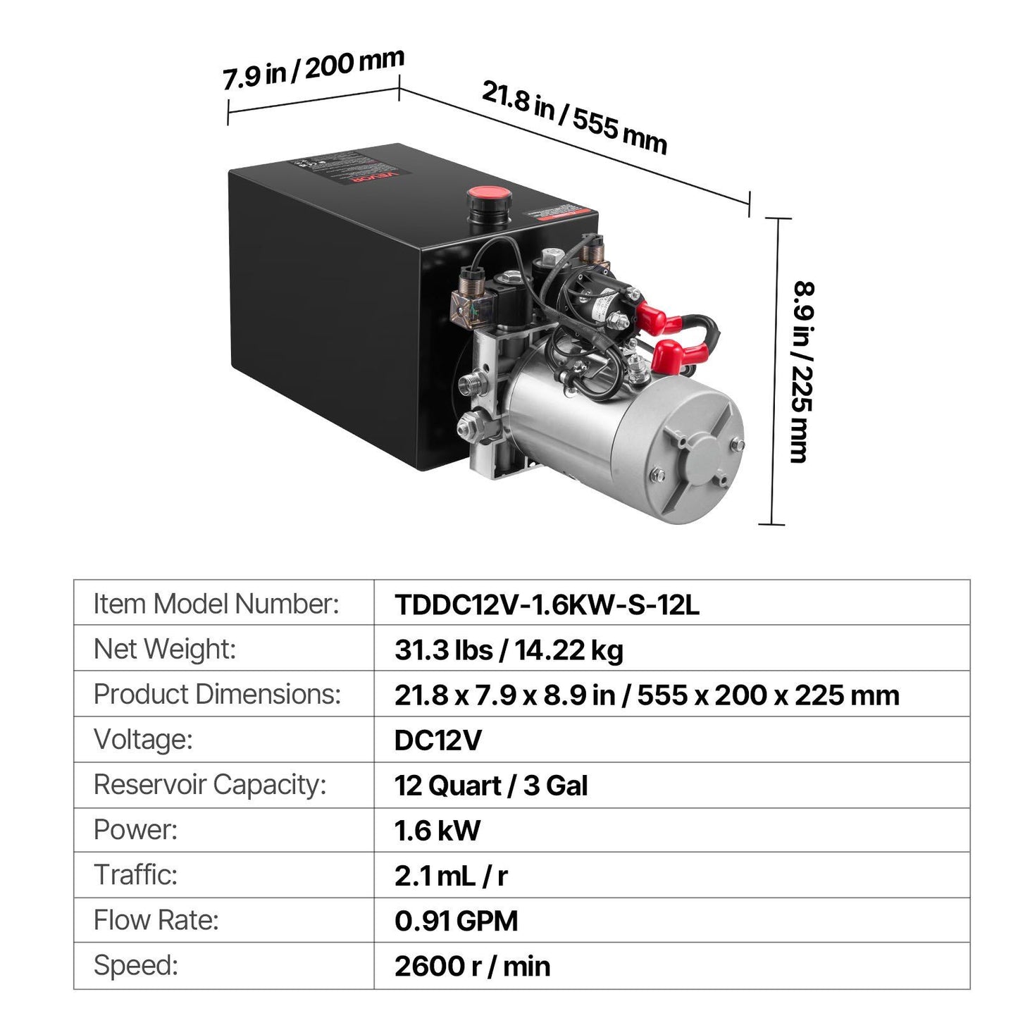 12 L Hydraulic Power Unit — view 8