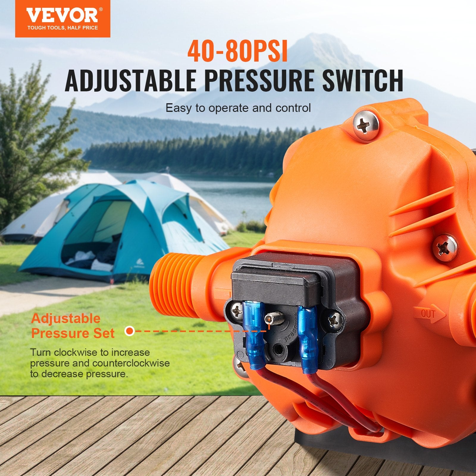 Diaphragm Pump 3.5GPM 13.25L/min 3-Chamber — view 4