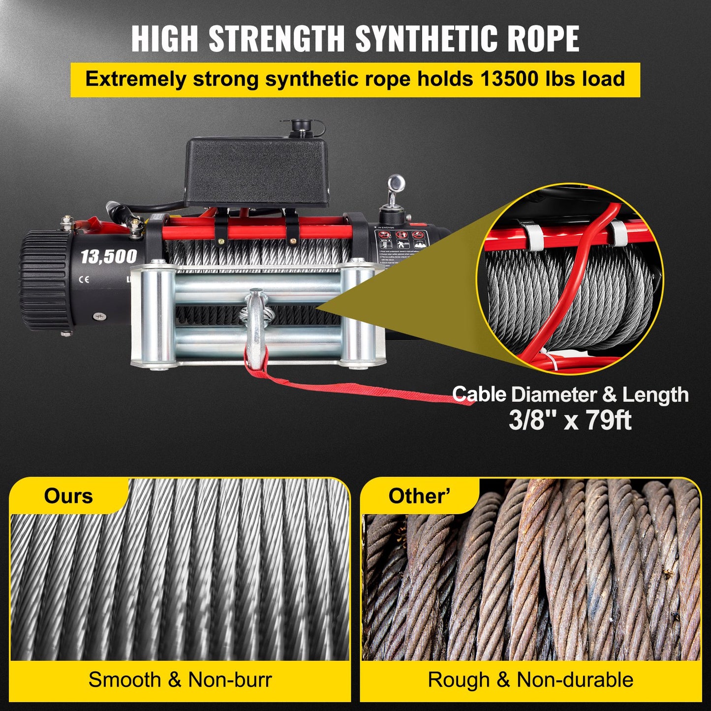 Electric Winch Recovery 12v 13500Lb — view 5