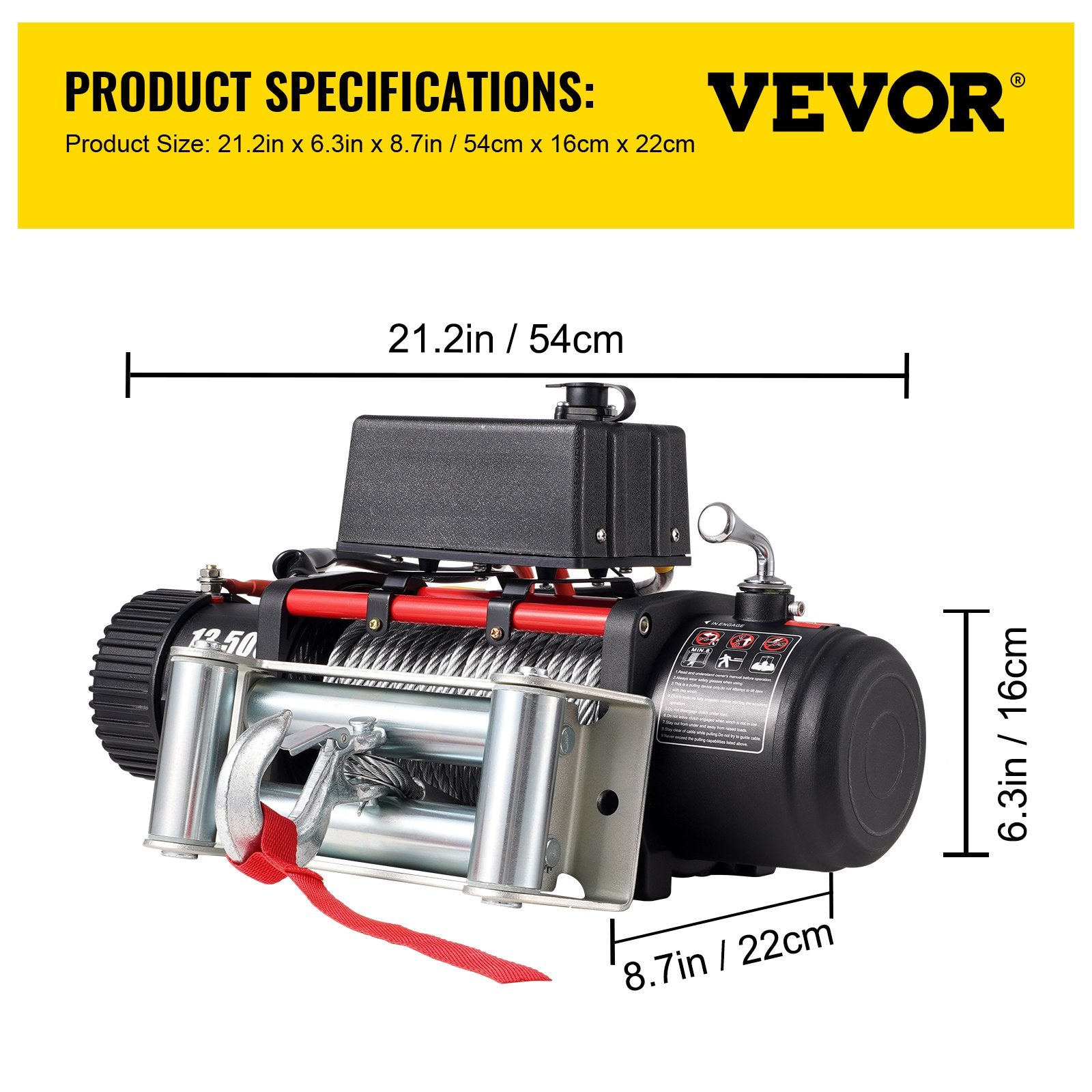 Electric Winch Recovery 12v 13500Lb — view 8