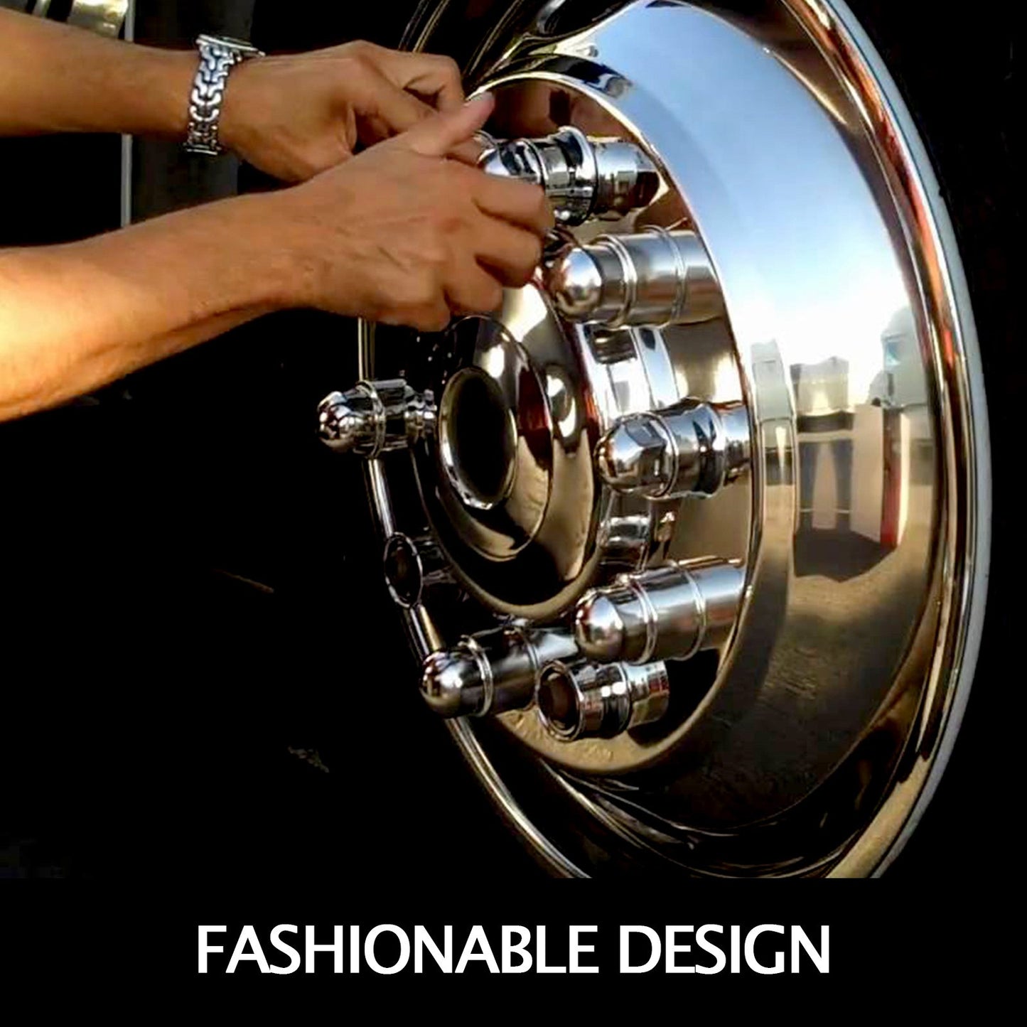 Polished 19.5 10 Lug Wheel — view 7