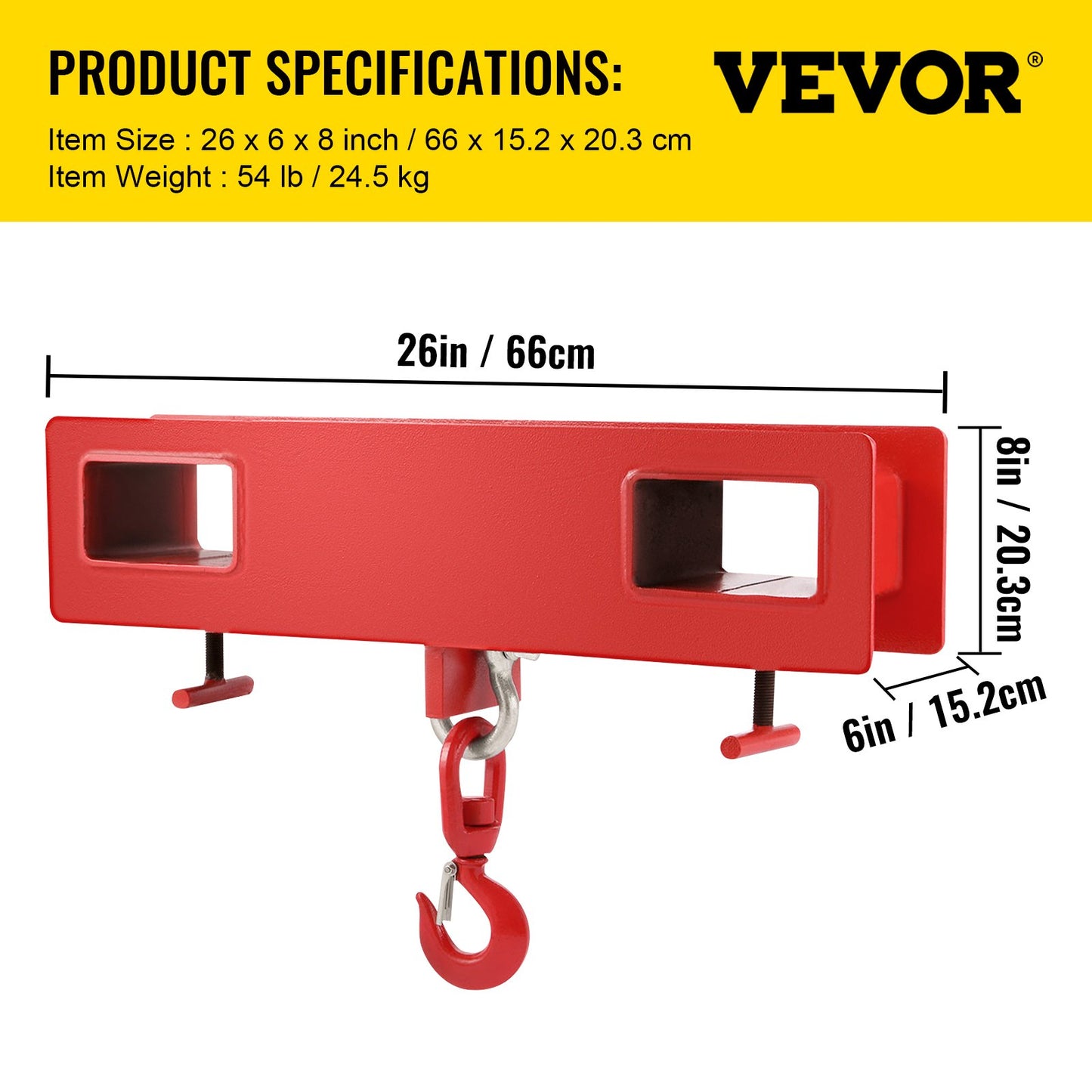 Forklift Lifting Hook 6000 LBS — view 8