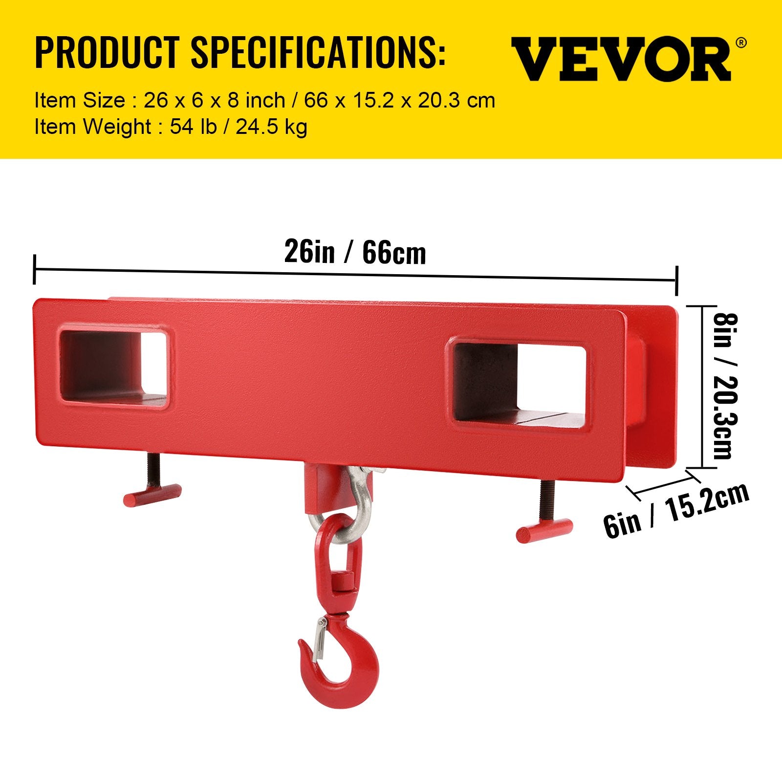 Forklift Lifting Hook 6000 LBS — view 8