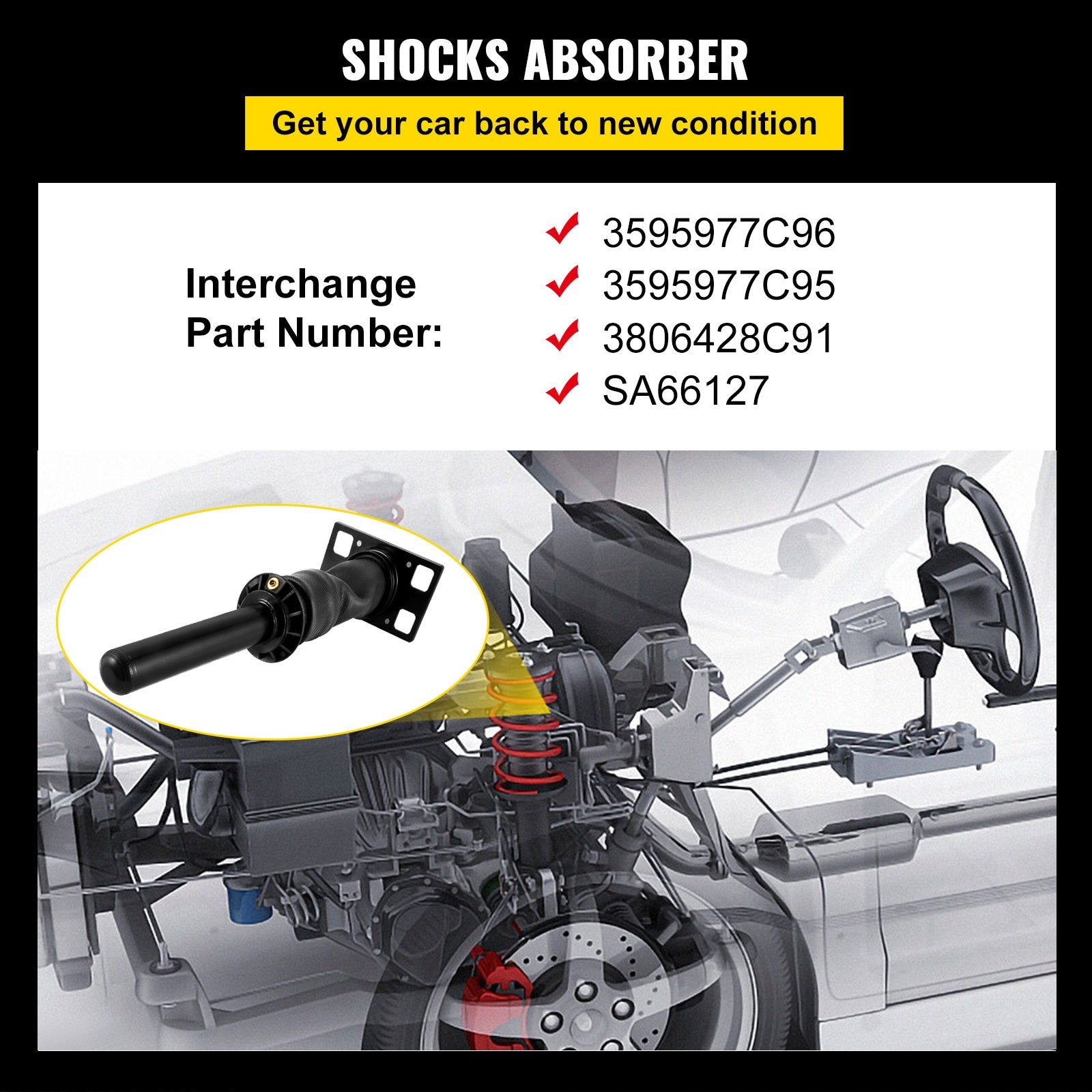 3595977C96 Cab Shock Absorber for — view 3