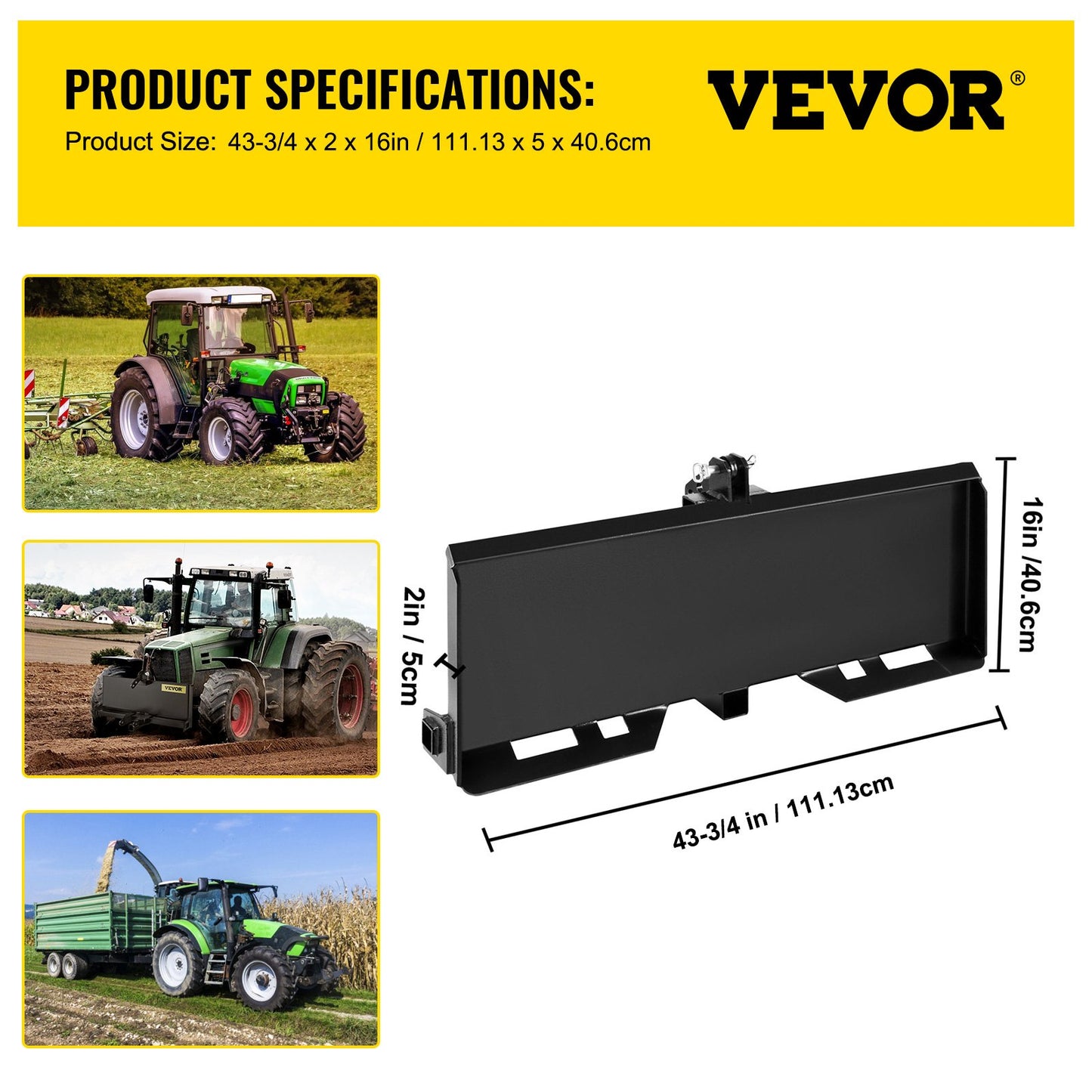 3 Point Attachment Adapter Skid — view 8