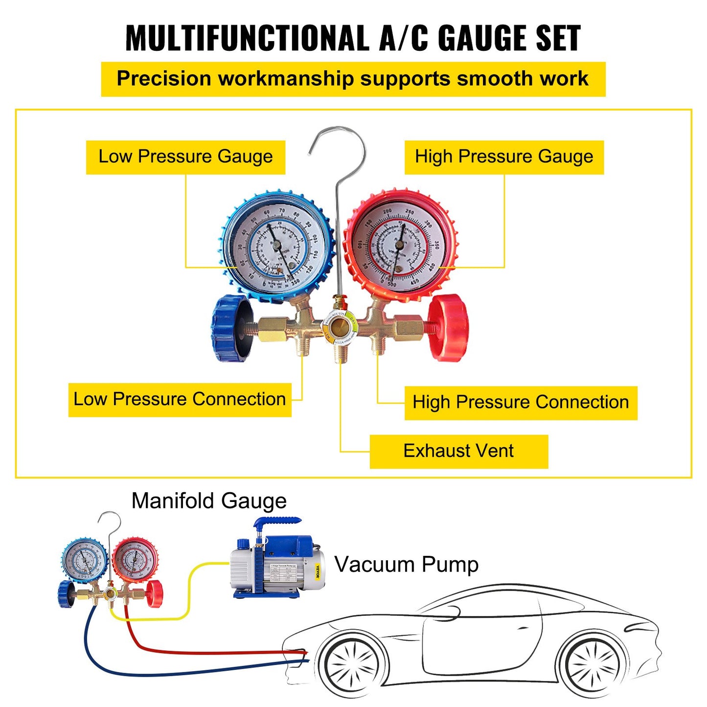 4CFM 1/4HP Rotary Vane Vacuum — view 5