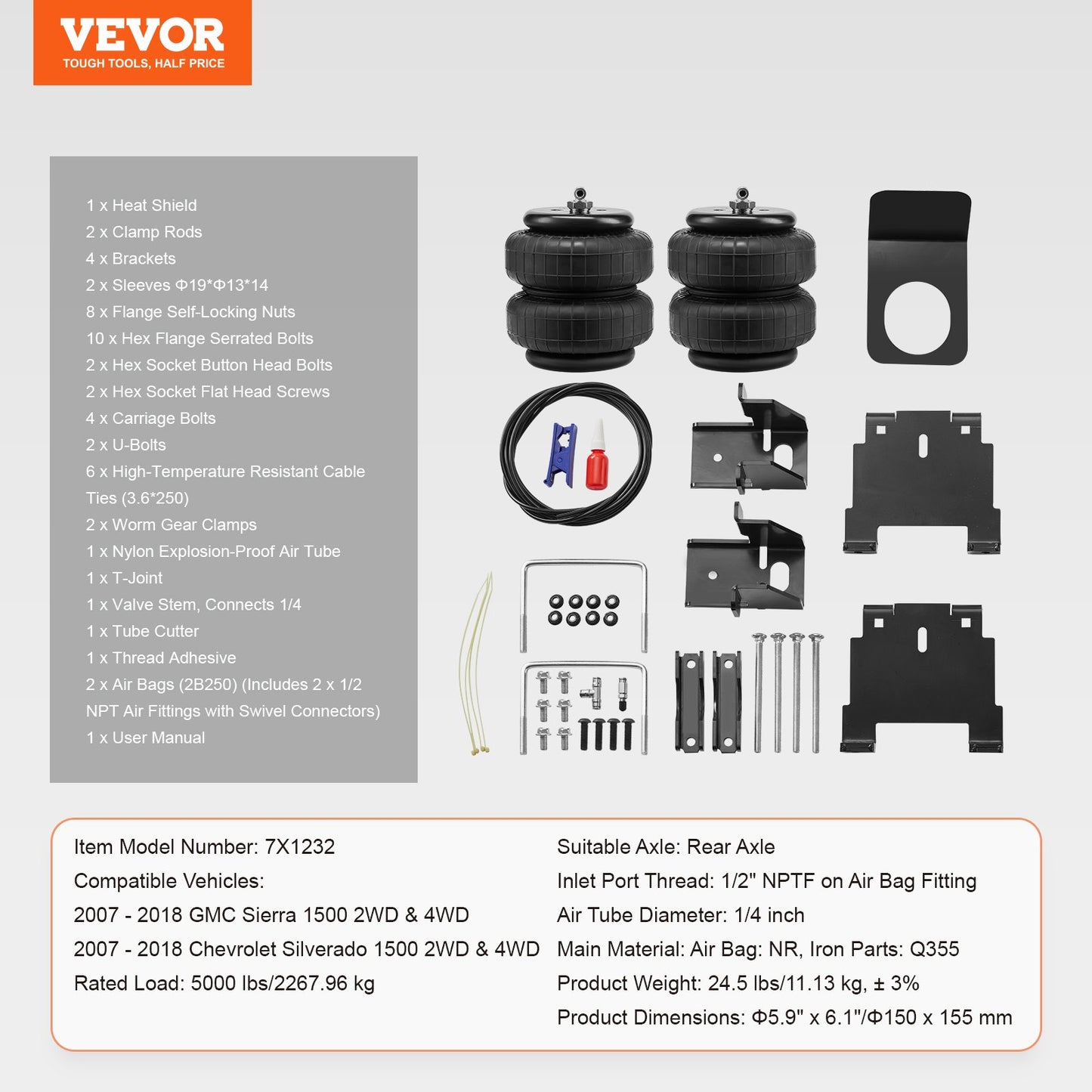 Air Bag Suspension Kit, Air — view 8