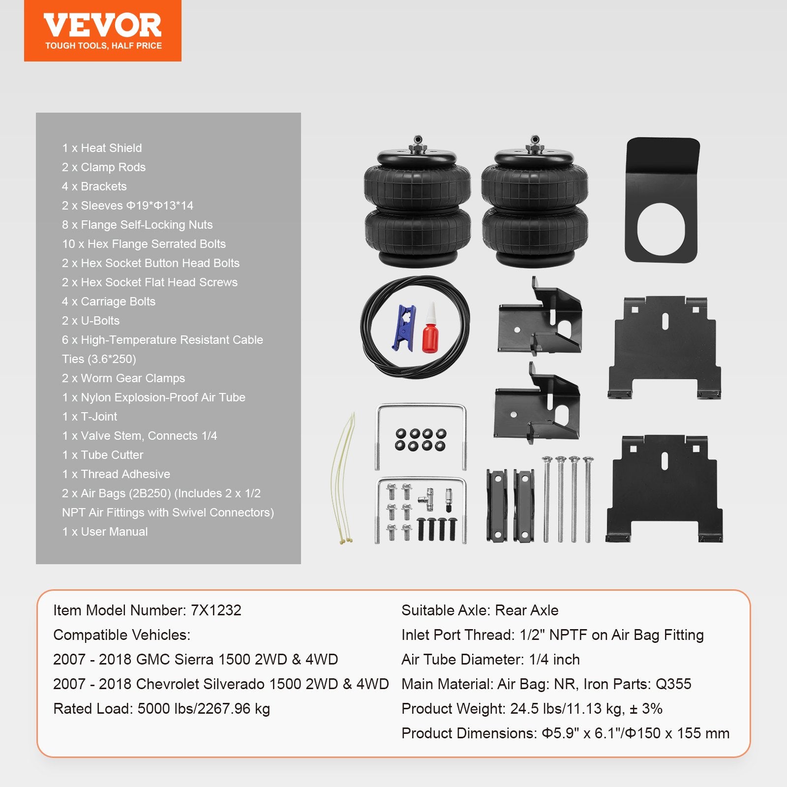 Air Bag Suspension Kit, Air — view 8