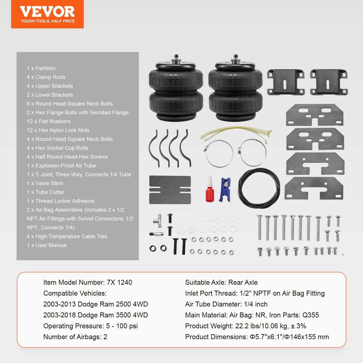 Air Bag Suspension Kit, Air — view 8