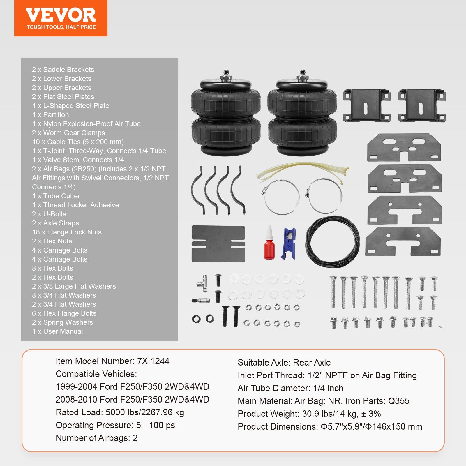 Air Bag Suspension Kit, Air — view 8