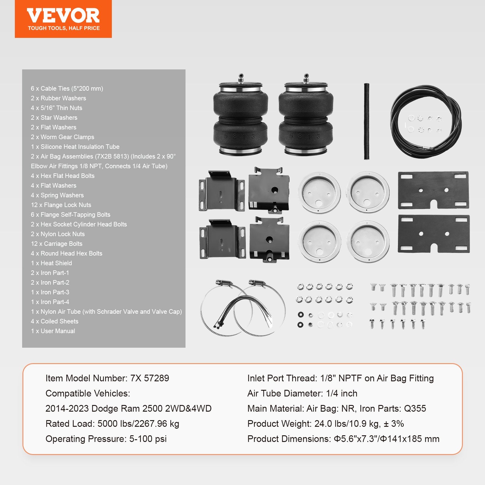 Air Bag Suspension Kit, Air — view 8
