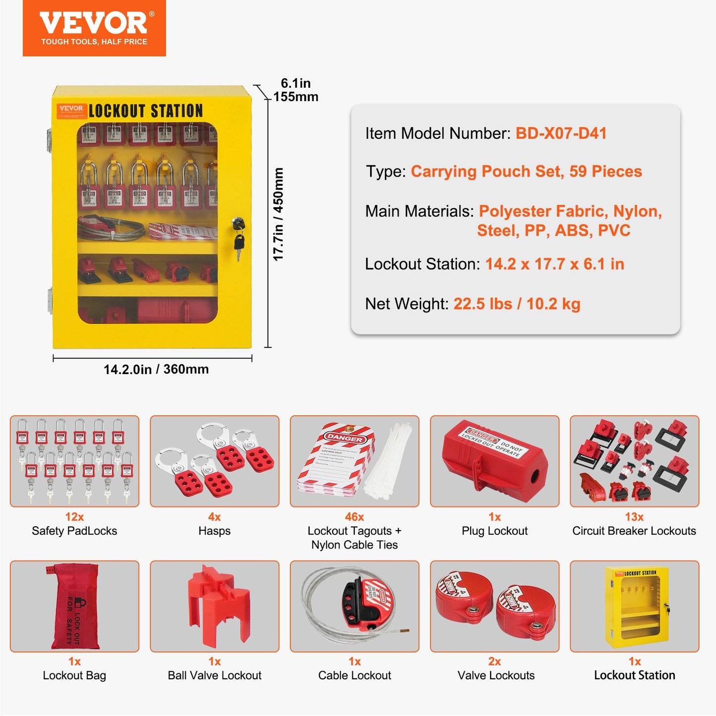 Electrical Lockout Tagout Kit, 59 — view 8