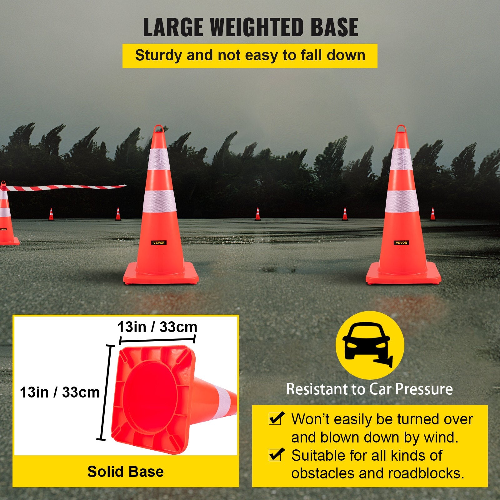 Safety Cones, 10PCS 28 Traffic — view 6