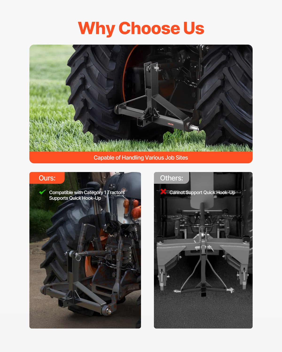 3 Point Trailer Hitch with — view 5