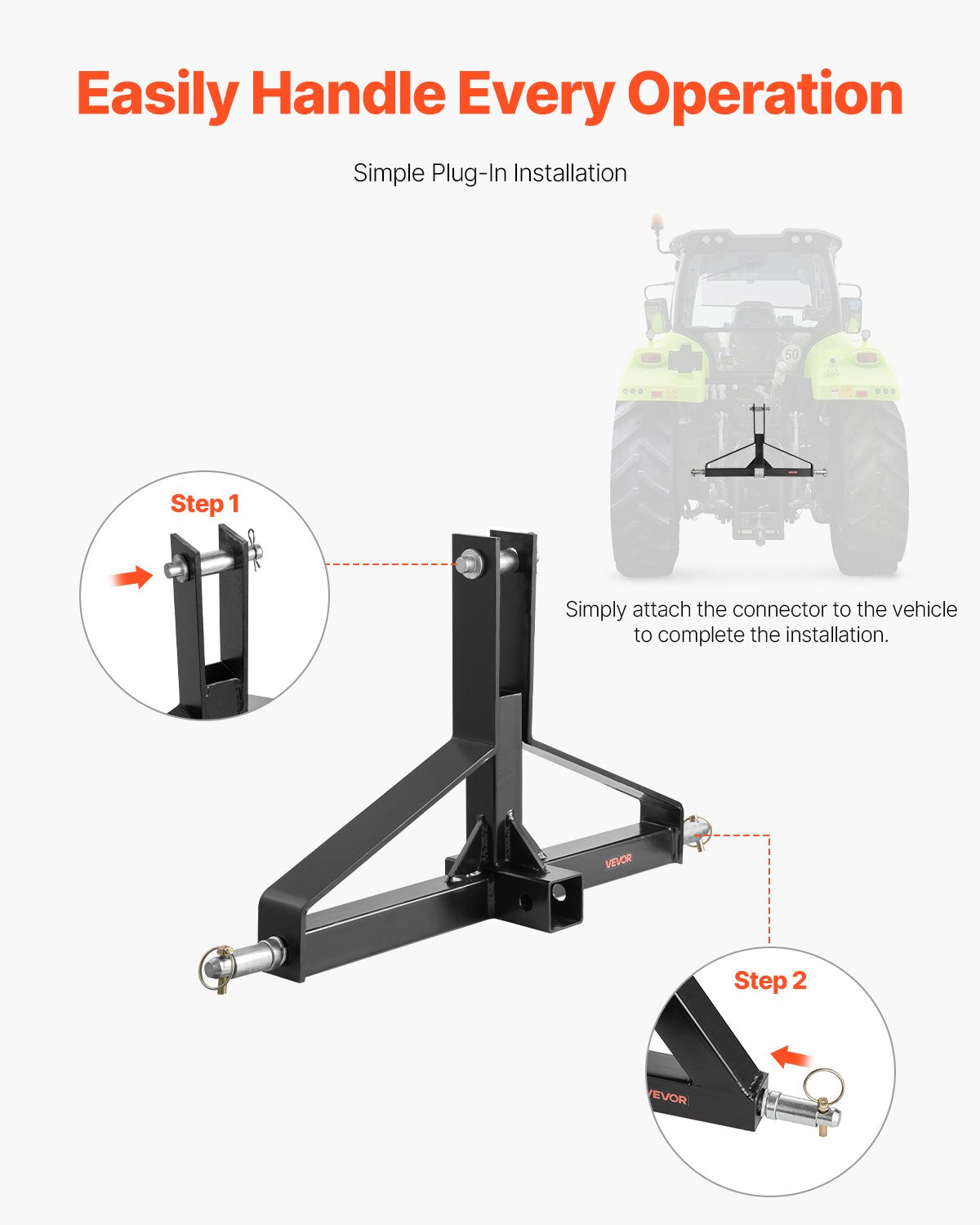 3 Point Trailer Hitch with — view 7