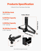 3 Point Trailer Hitch with — view 4