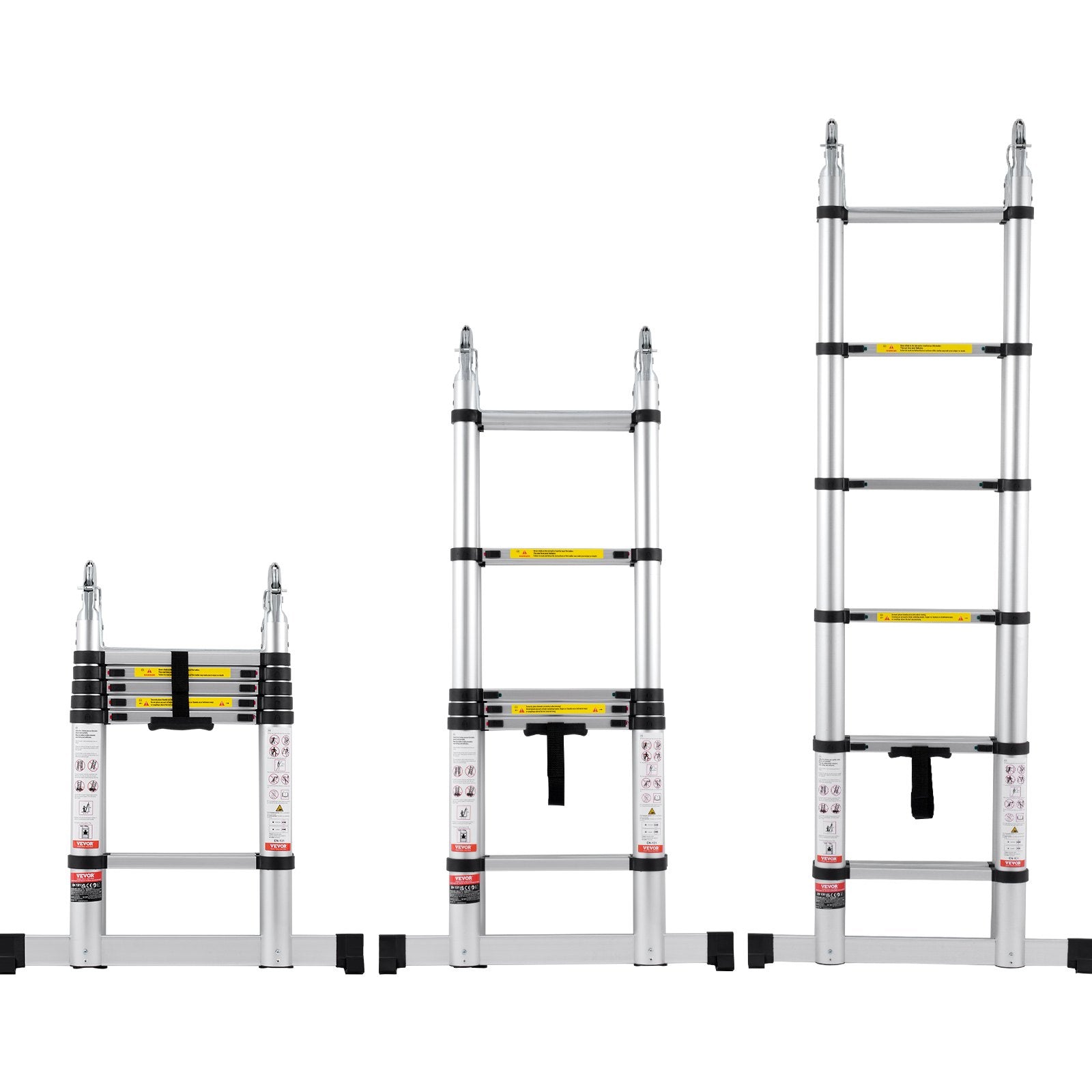 Telescoping Extension Ladder 12.5FT A-Shape — view 2