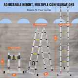 Telescoping Extension Ladder 12.5FT A-Shape — view 7
