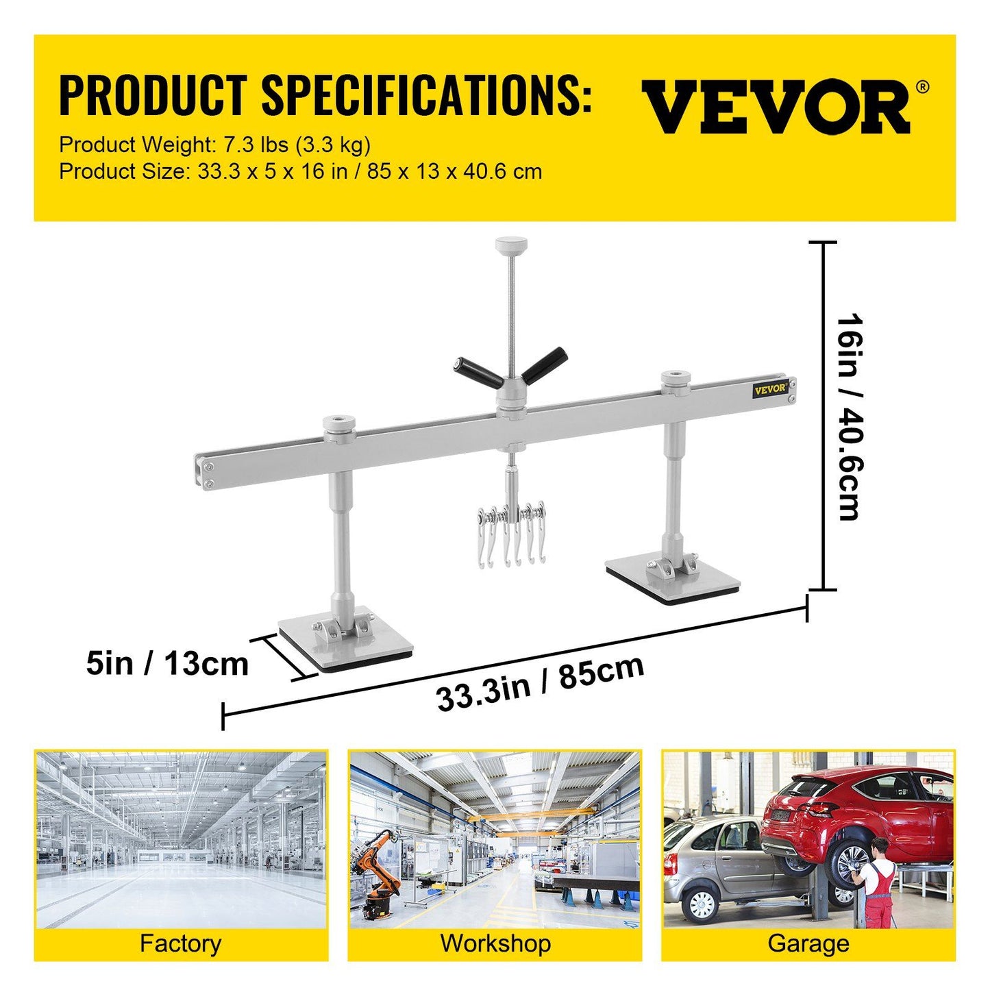 Car dent puller kit 85 cm lever — view 8
