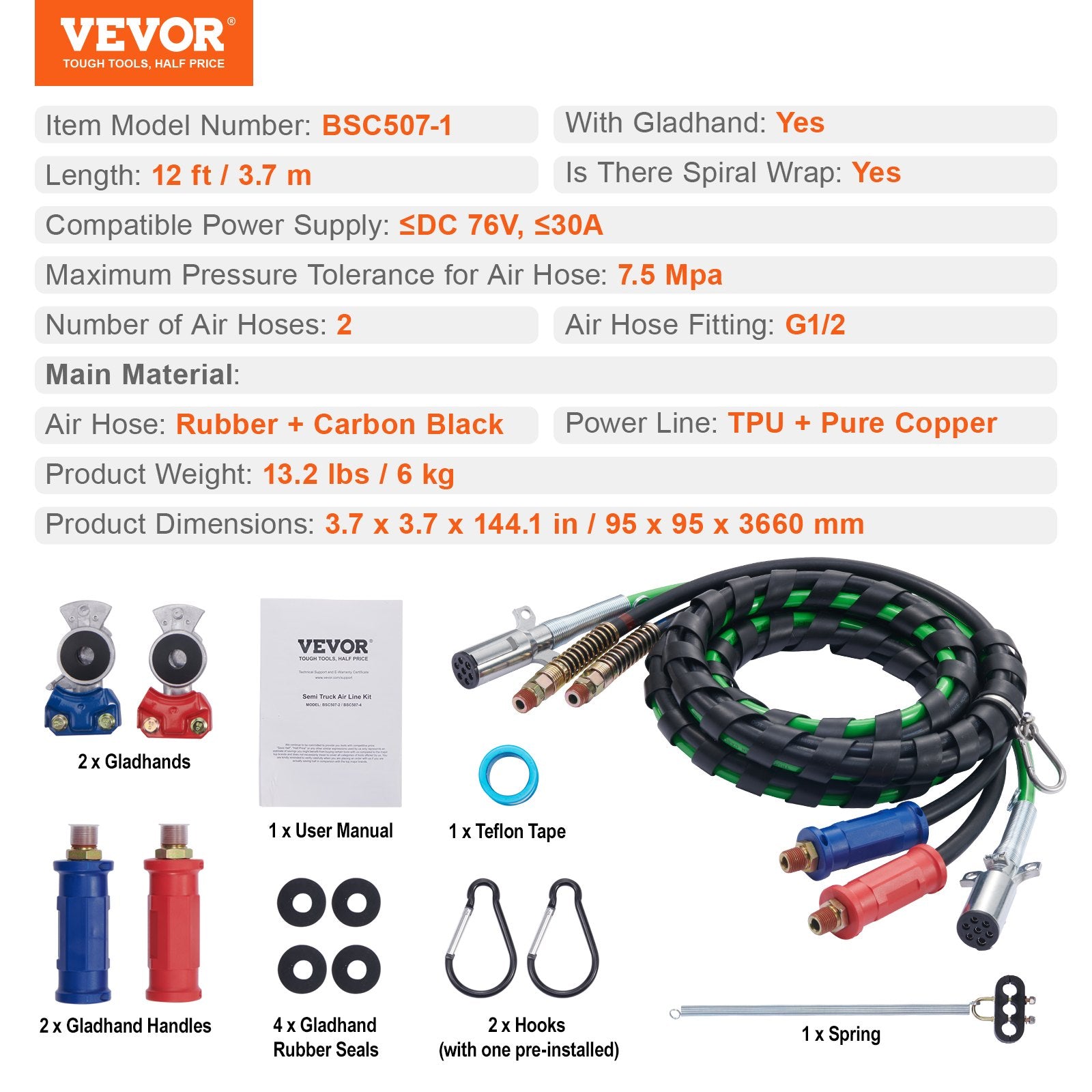 12FT Semi Truck Air Lines — view 8