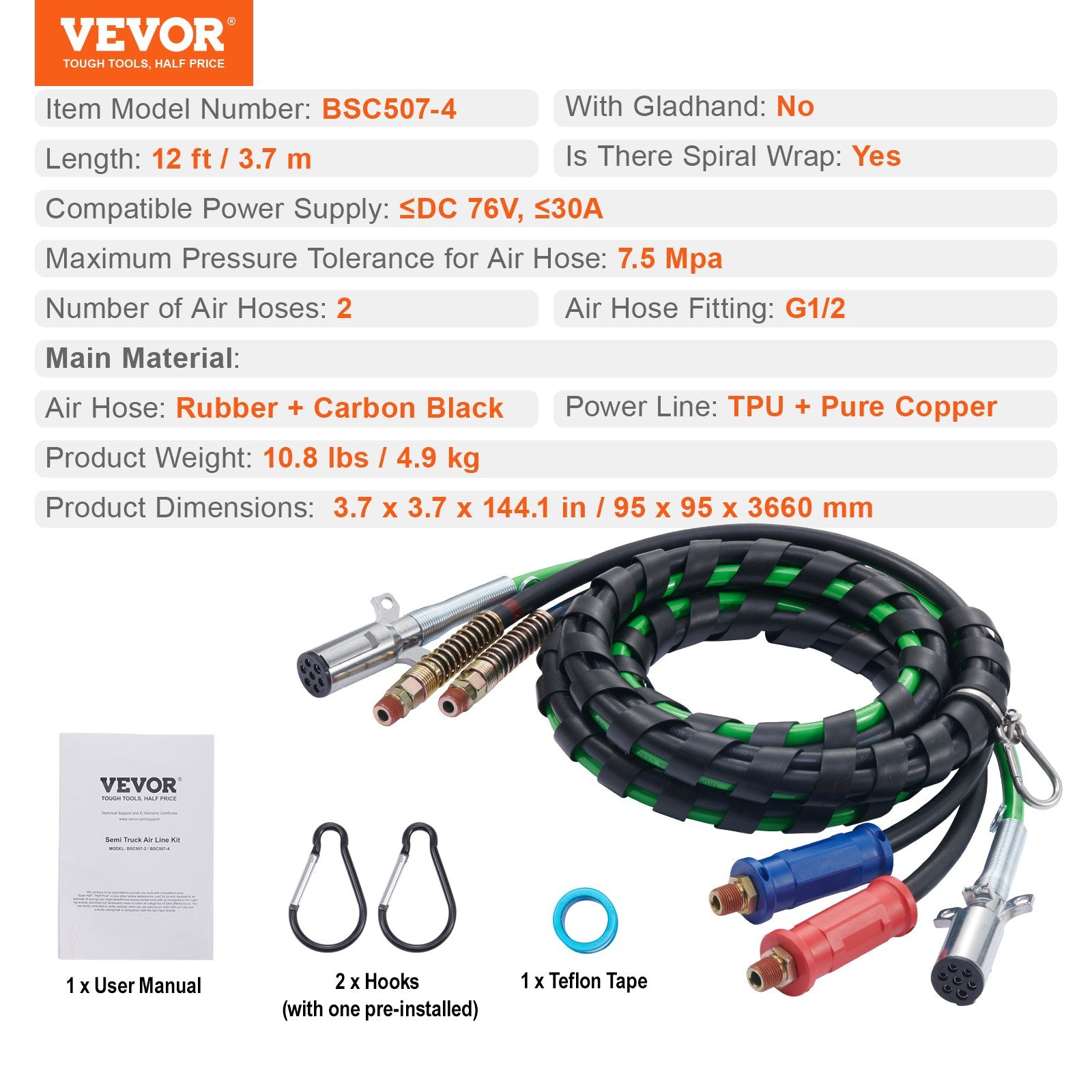 Semi Truck Air Lines Kit — view 8