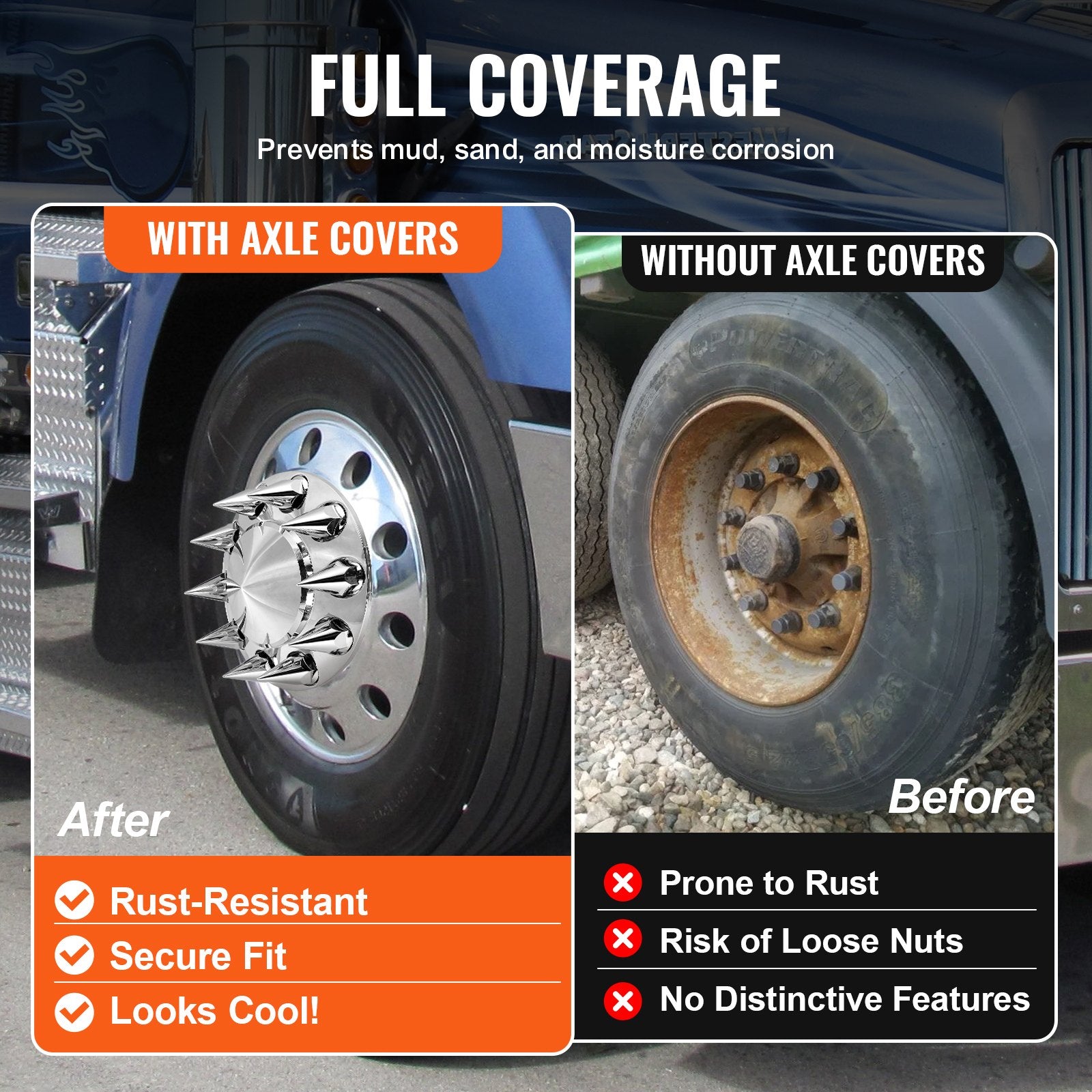 Rear&Front Axle Cover Combo Kit — view 7