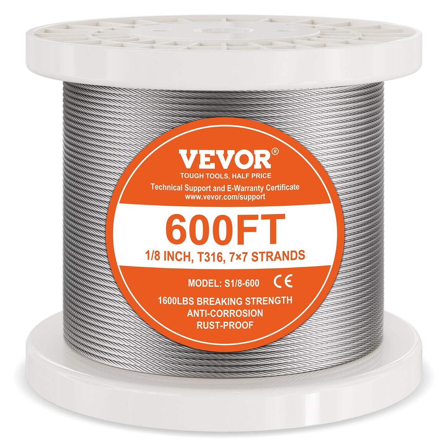 T316 Stainless Steel Cable 3.18mm — view 2