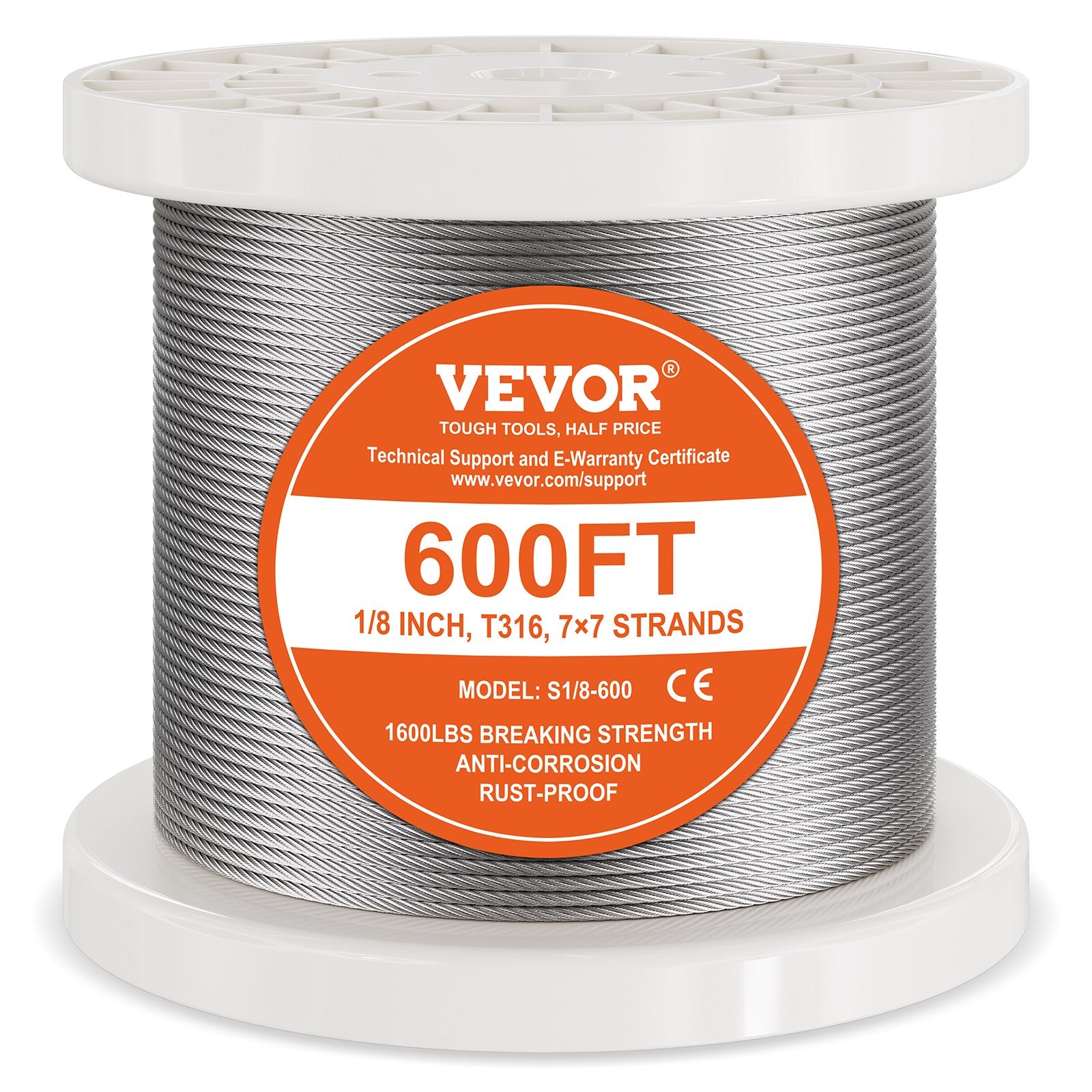 T316 Stainless Steel Cable 3.18mm — view 2
