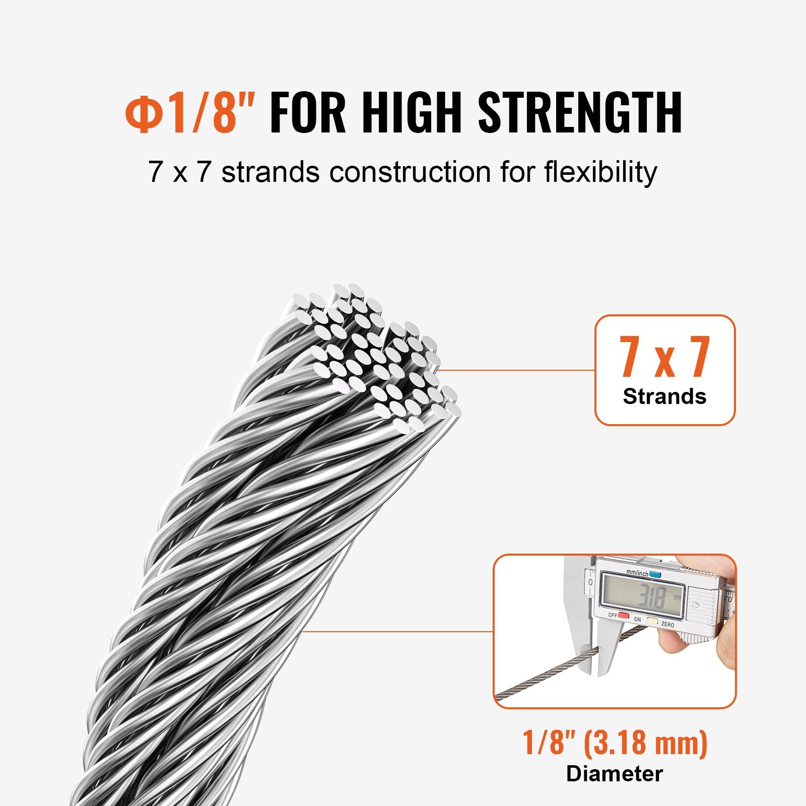 T316 Stainless Steel Cable 3.18mm — view 4