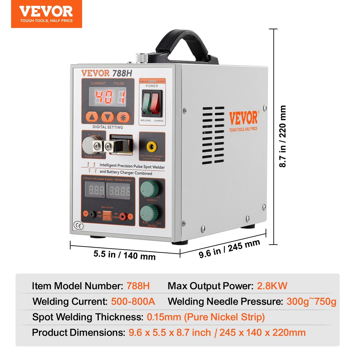 Battery Spot Welder 788H Pulse — view 8