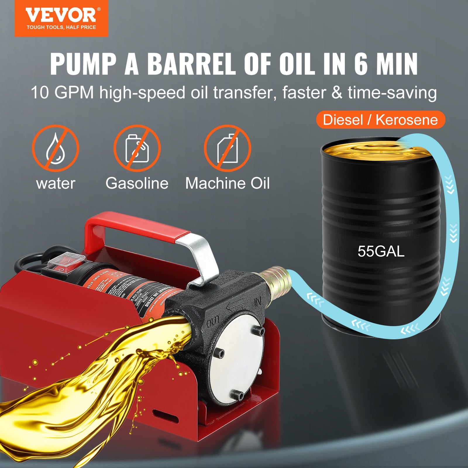 Fuel Transfer Pump, 12V DC — view 3
