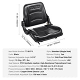 Universal Forklift Seat, Fold Down — view 8