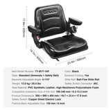 Universal Forklift Seat, Fold Down — view 8