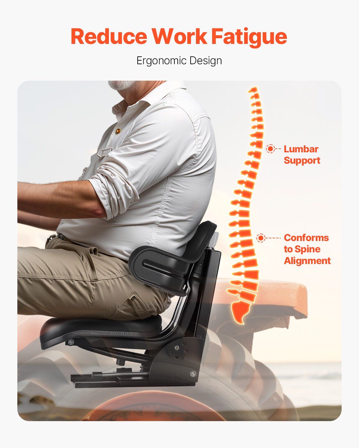 Universal Forklift Seat — view 5