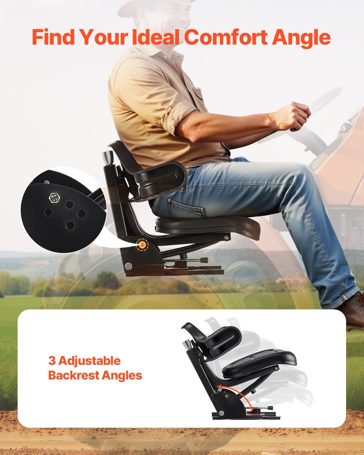 Universal Forklift Seat — view 6