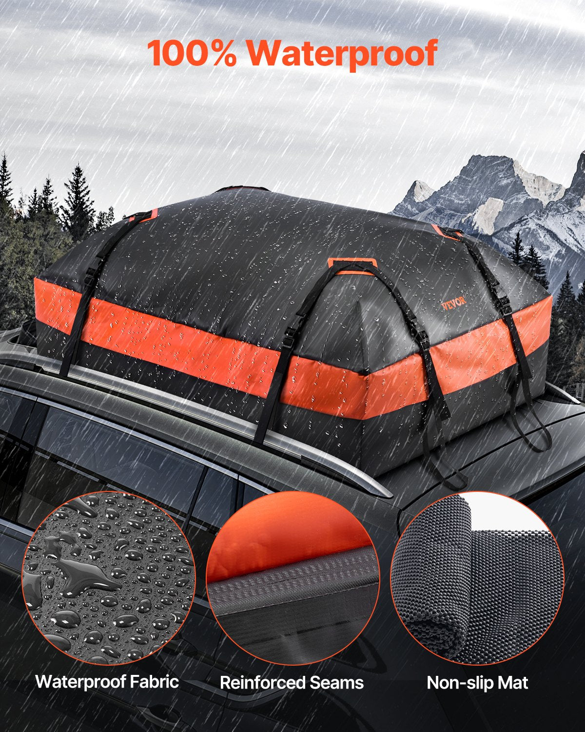 Car Rooftop Cargo Carrier Bag — view 3