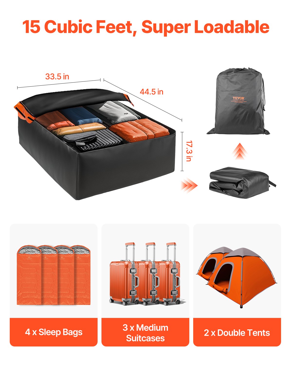 Car Rooftop Cargo Carrier Bag — view 4