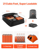 Car rooftop cargo carrier bag 21 cubic feet — view 4