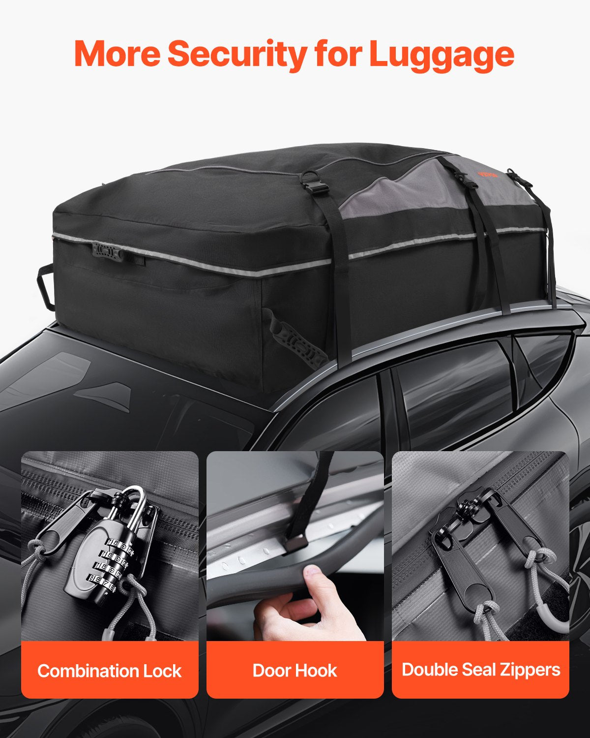 Car rooftop cargo carrier bag 21 cubic feet — view 7