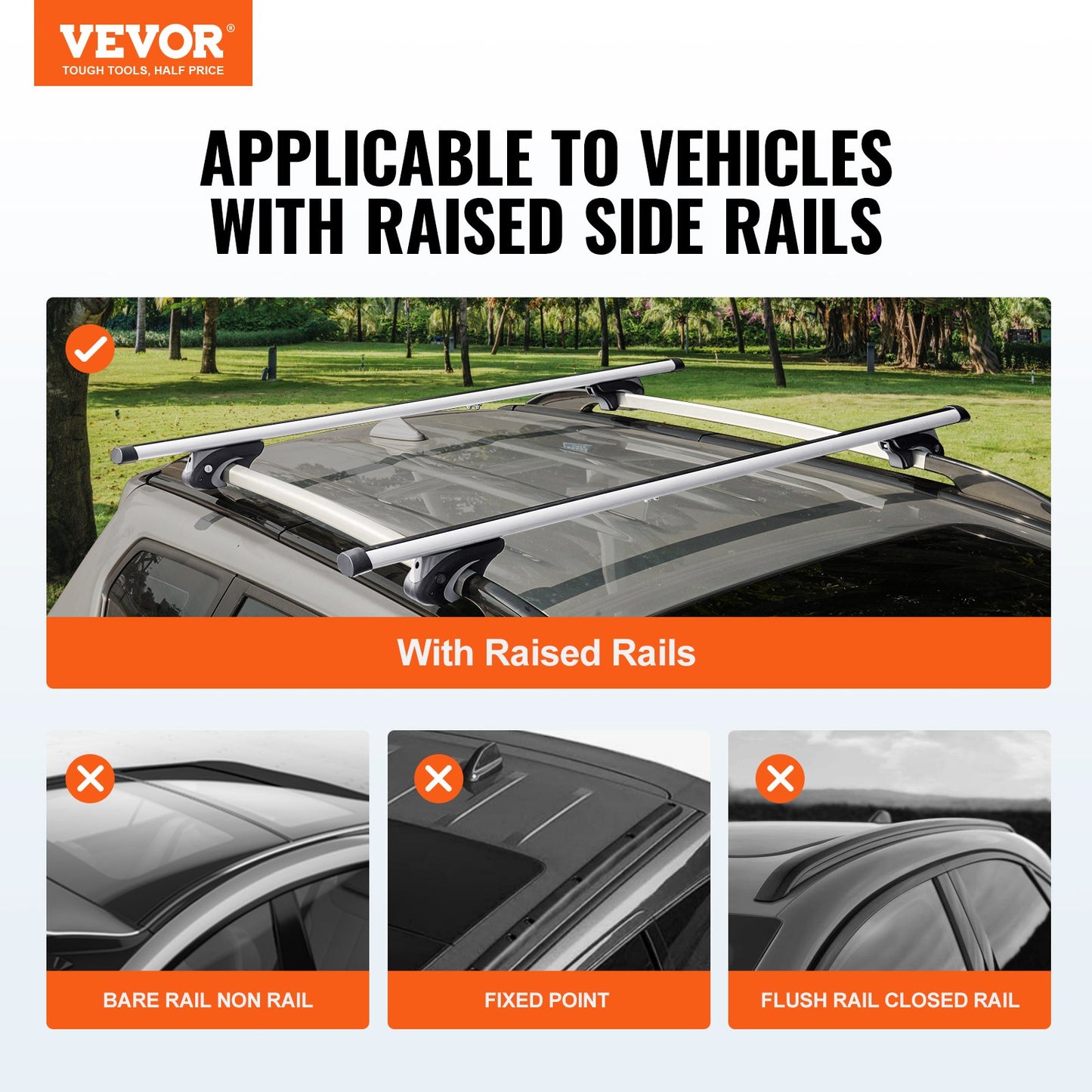 Roof Rack Cross Bars, Aluminum — view 3